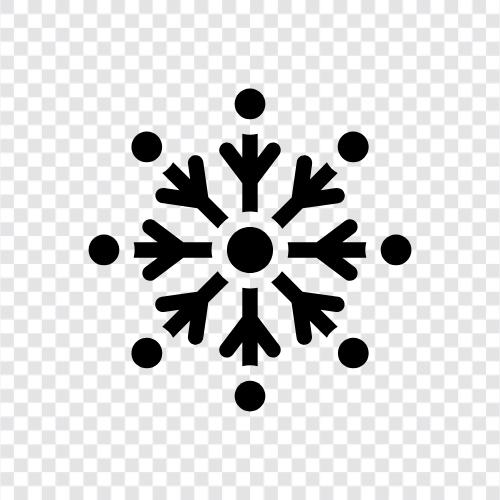 schön, einzigartig, Kunst, Schneeflocke symbol