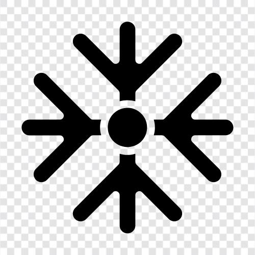 schön, einzigartig, Schneeflocke symbol