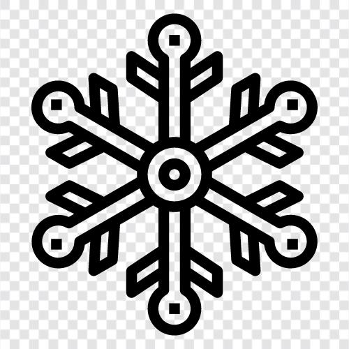 schön, einzigartig, funkelnd, Schnee symbol