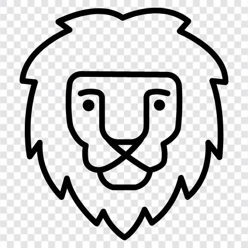 pride, king, savage, animal icon svg