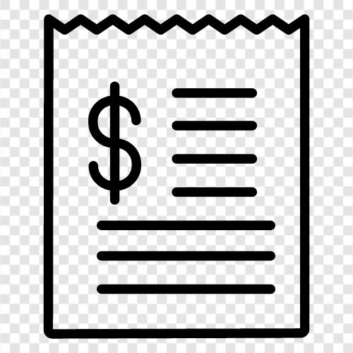 print, paper, document, invoice icon svg