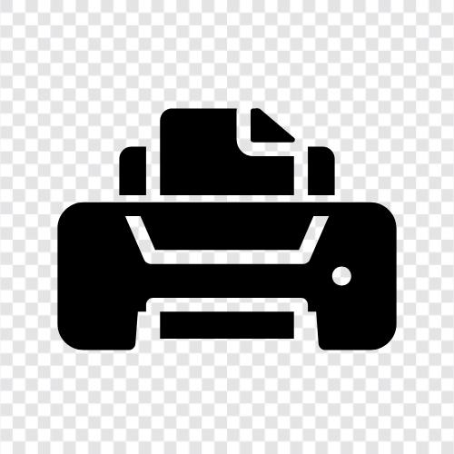 printer ink, printer cartridges, inkjet printers, laser printers icon svg