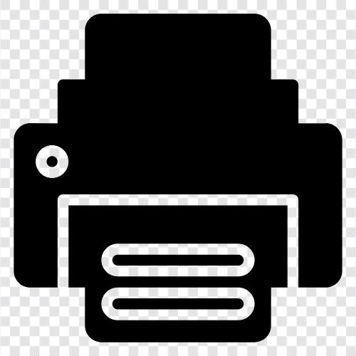 printer ink, printer cartridge, printer toner, printer paper icon svg