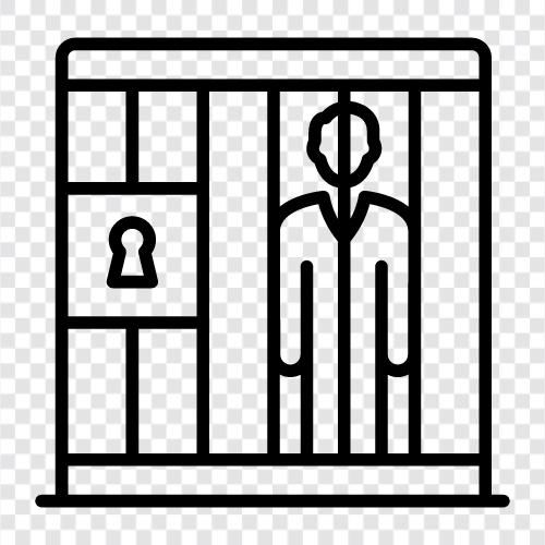 prisoner, incarceration, jail, penal system icon svg