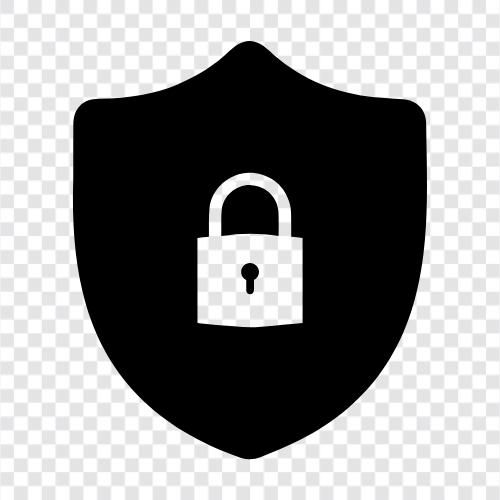 Datenschutz, Verschlüsselung, Passwörter, Firewalls symbol