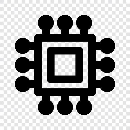 Prozessoren, Kerne, zentrale Verarbeitungseinheit, Mikro symbol