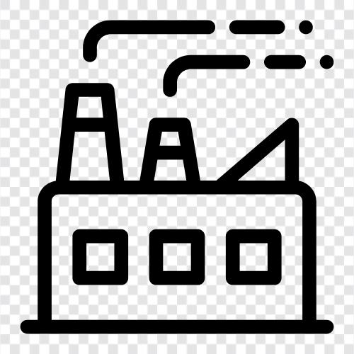 production line, automated, machines, equipment icon svg