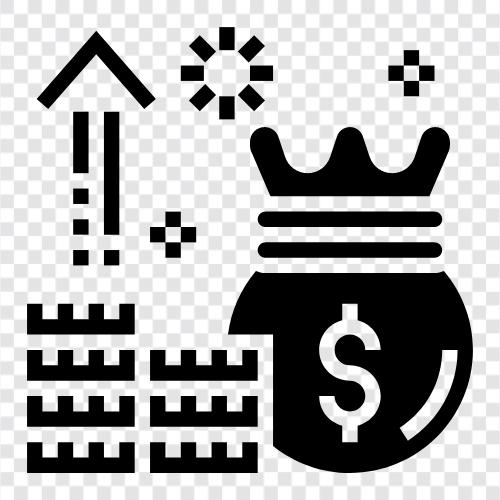 profitable, lucrative businesses, high income, high earning icon svg