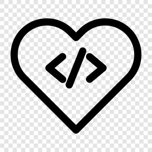 programming love, programming for love, love programming language, love programming language for icon svg