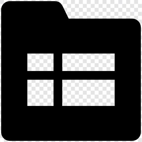 projekt, büro, template, organizer symbol