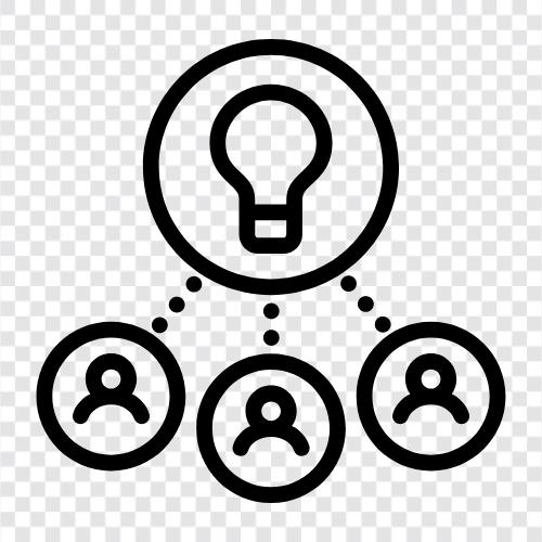 project, team, brainstorming, ideation icon svg