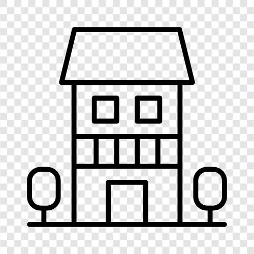 Immobilien, Haussuche, Hauskauf, Hausverkauf symbol