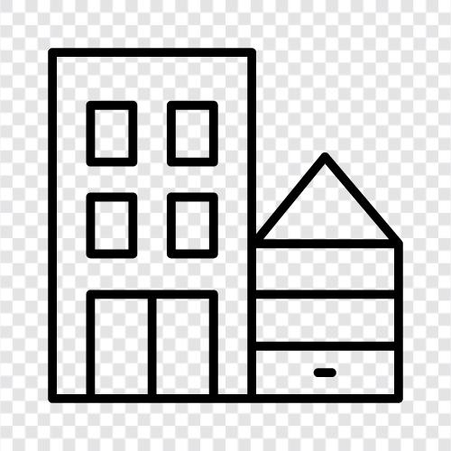 Immobilien, Haus, Miete, Hauspreise symbol