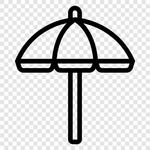 Schutz, Regen, Deckung, Schatten symbol