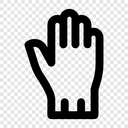 Schutz, Hand, Tuch, Handschuhe symbol