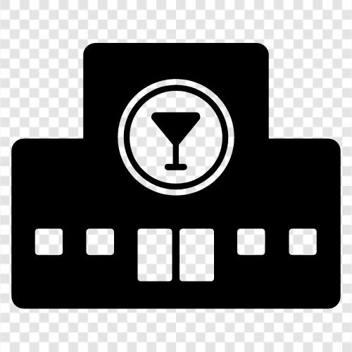 Kneipe, Taverne, Liquorgeschäft, Barkeeper symbol