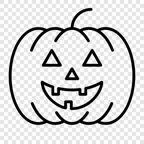 pumpkin, decorating, carving, lighting icon svg