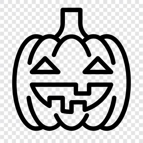 Kürbis schnitzen, Ideen schnitzen, Jack O'Lantern symbol