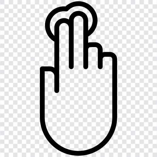 push with two hands, two finger push, push with two fingers icon svg