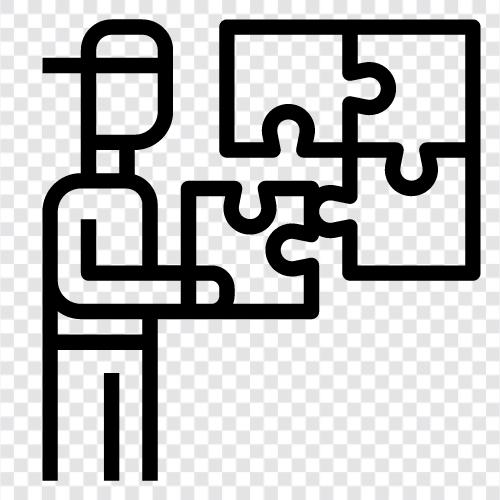 Puzzles, Brainteaser, Gehirntraining, geistige Stimulation 1 symbol