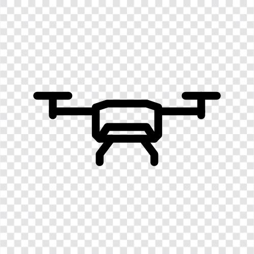 Quadcopter, Luftfotografie, Luftvideografie, Luftbildaufnahme symbol