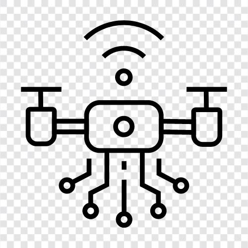 quadcopter, aerial camera, unmanned aerial vehicle, Drone icon svg