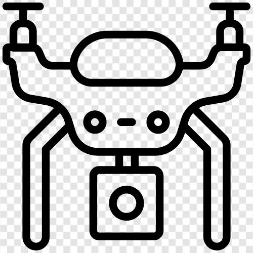 Quadcopter, Luftaufnahmen, Luftvideografie, unbemannte Luftfahrzeuge symbol