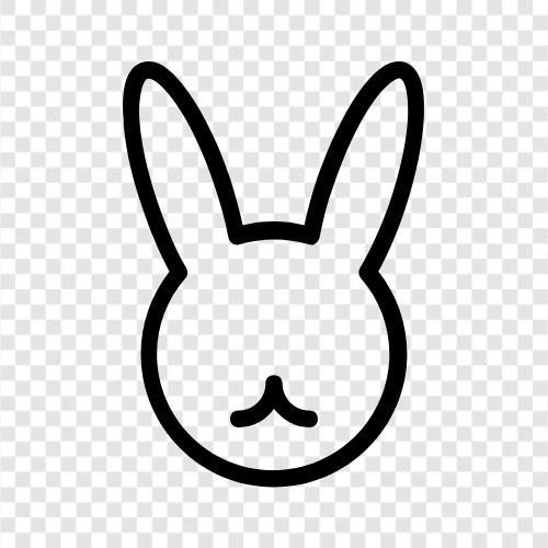 rabbits, pet rabbits, cottontail rabbits, bunnies icon svg