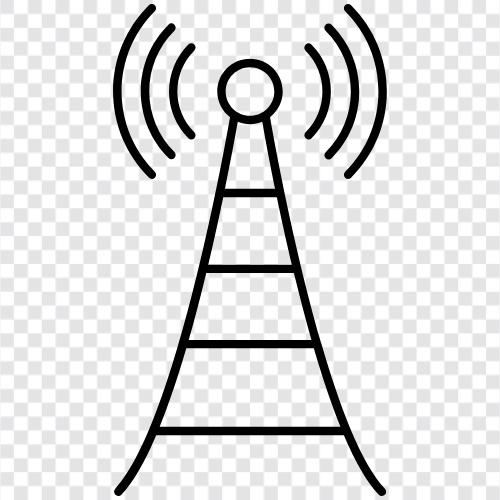 Radyo, Signal, Signal Strength, Antena Design ikon svg