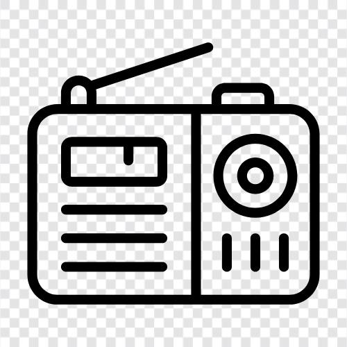 Radio stations, Radio programming, Radio station logos, Radio personalities icon svg