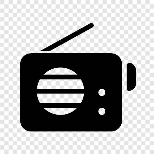 Radio stations, Radio broadcasts, Radio programs, Radio stations online icon svg