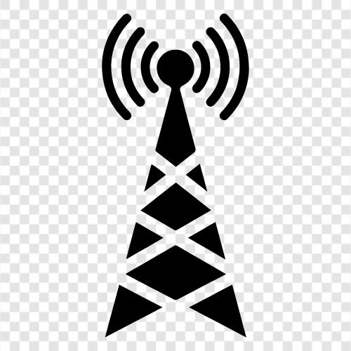 Radio Tower, TV Tower, Cell Tower, Tower icon svg