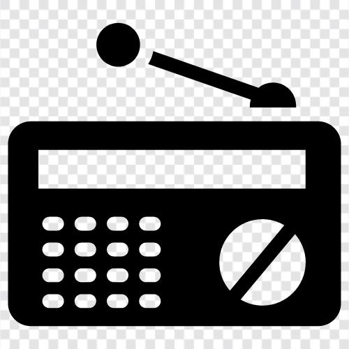 Radios, Radio frequencies, Radio signals, Radio station icon svg