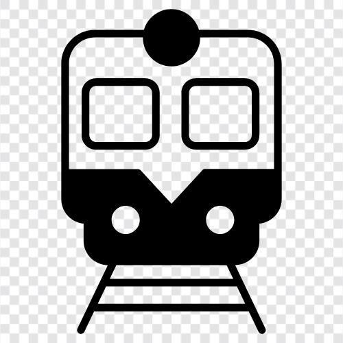demiryolu, lokomotif, tren programı, tren istasyonu ikon svg