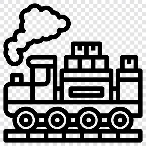 railway, locomotive, freight, train station icon svg