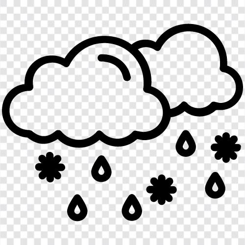 Regen, Gewitter, Hagel, Tornado symbol