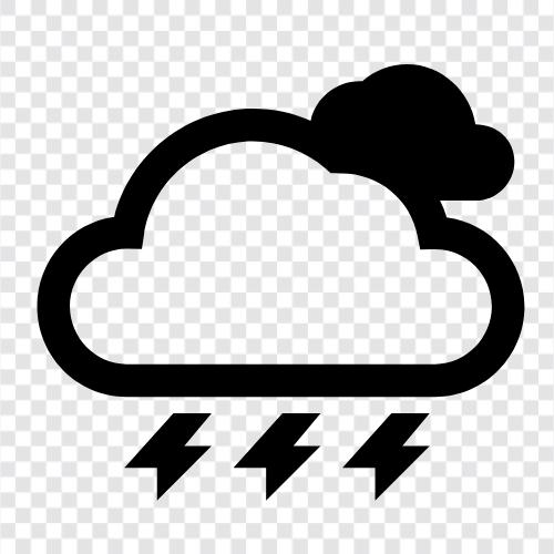 Regen, Blitz, Donner, Tornado symbol