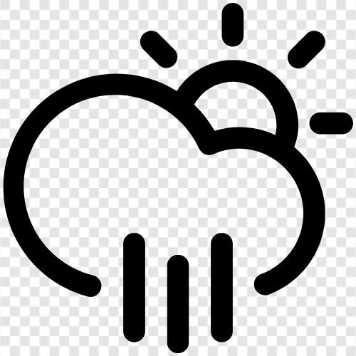 Regen, Wetter, Niederschlag, Tropfen symbol