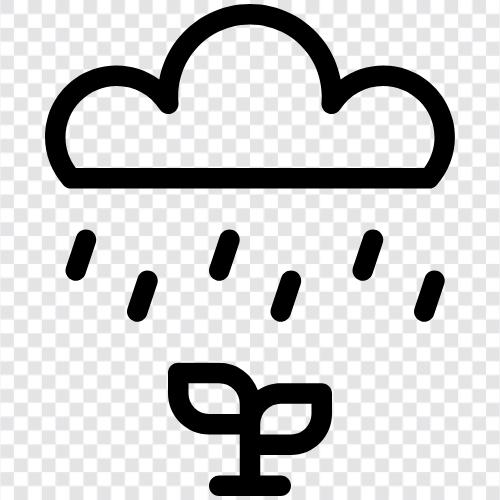 Regen, Wolken, Gewitter, Niederschlag symbol