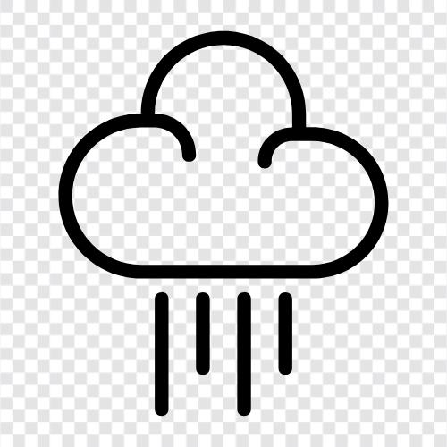 Regen, Wolken, Wetter, Prognose symbol