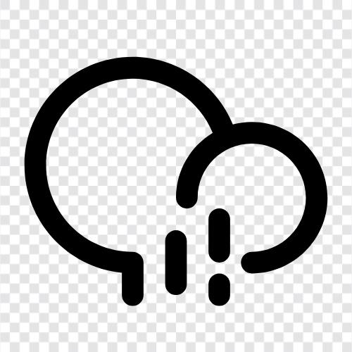 Regen, Wolken, Wetter, Niederschlag symbol