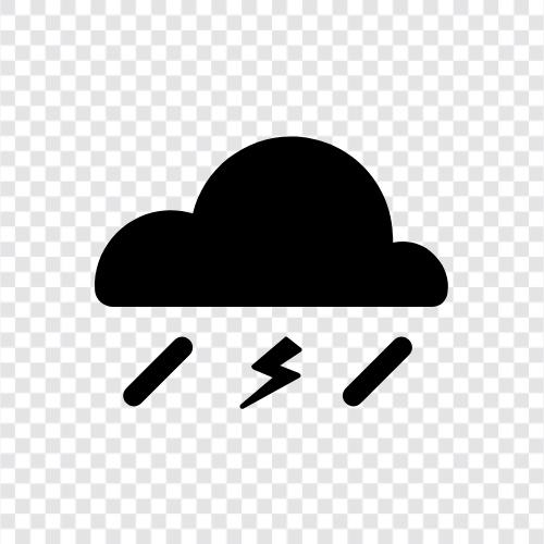 rain, thunder, lightning, storm icon svg