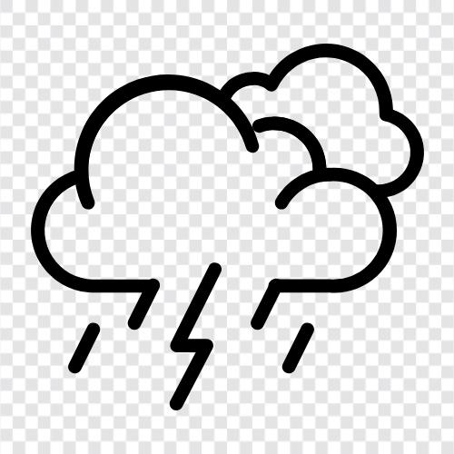 rain, thunder, lightning, storm icon svg