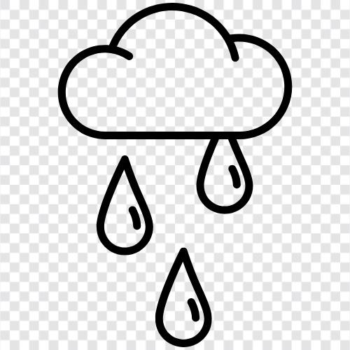 Regen, Torrential, Schwer, Torrent symbol