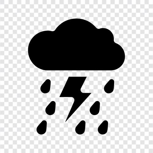 rain, thunder, high winds, heavy rain icon svg