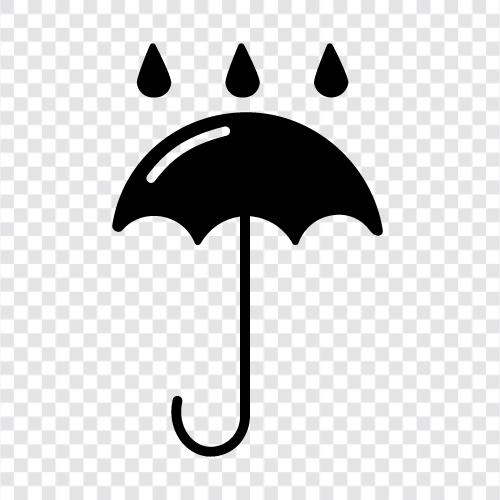 Regen, Mantel, Schutz, vor dem Regen symbol