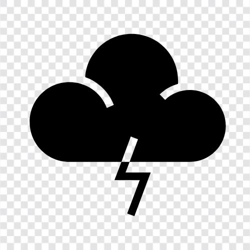 Regen, Sturm, Blitz, Tornado symbol