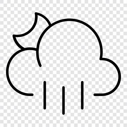 Rainbows, Clouds, Thunder, Umbrellas icon svg