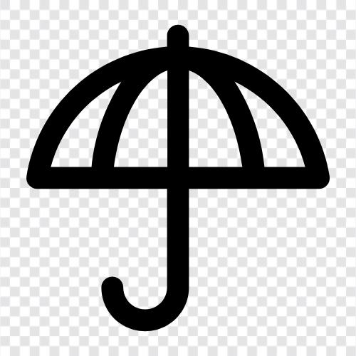 Regenmantel, Regenschutz, Regenausrüstung, wasserdicht symbol