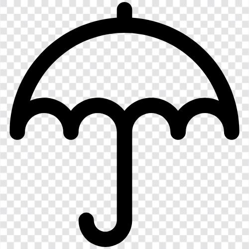 Yağmurluk, yağmur, yaz, koruma ikon svg